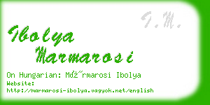 ibolya marmarosi business card